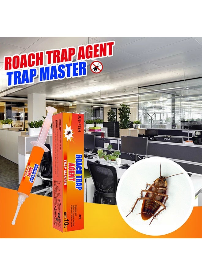 JUE-FISH 3 Pcs Roach Trap Agent, Infectious Bait, Safety for Humans and Pets, Effectie for Different Species, Eliminates Roaches Trap Master for Homes and Kitchens - Image 2